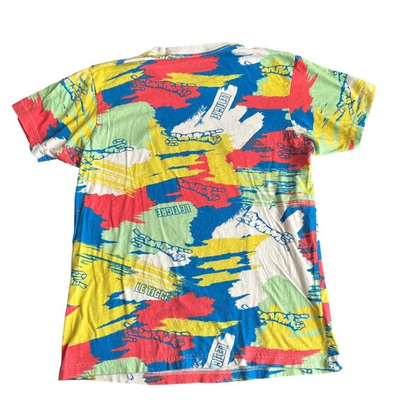 Le Tigre Collection Multicolor Graphic Tiger Print T-Shirt - Picture 4 of 4